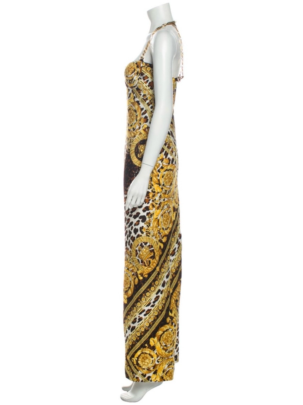 Versace Black and Gold Baroque Tribute dress - Picture 2 of 5